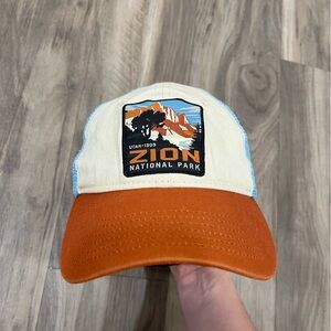 Zion National Park Cap with Orange Brim